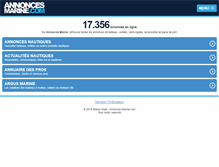 Tablet Screenshot of m.annonces-marine.com